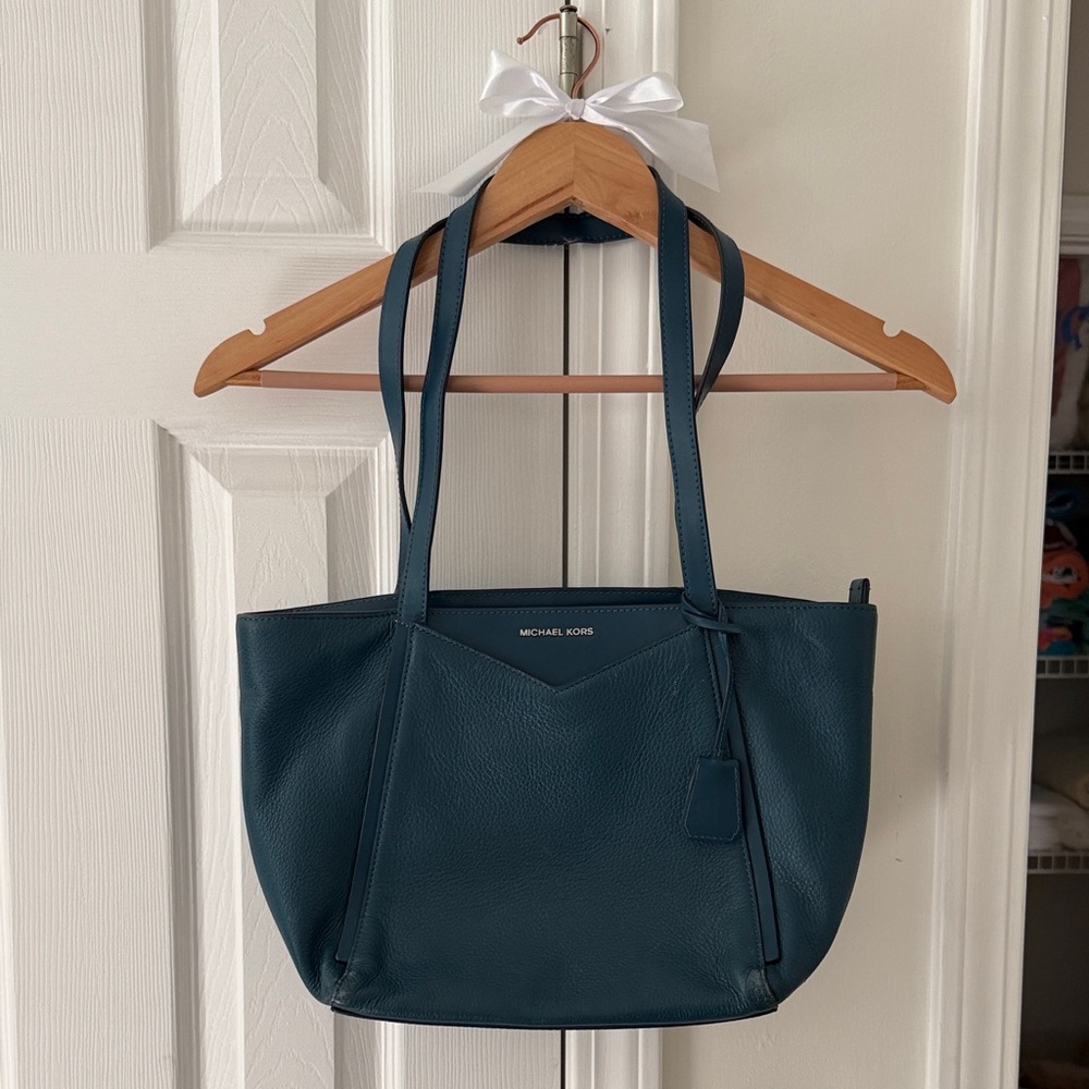 Michael Kors Teal Leather Tote